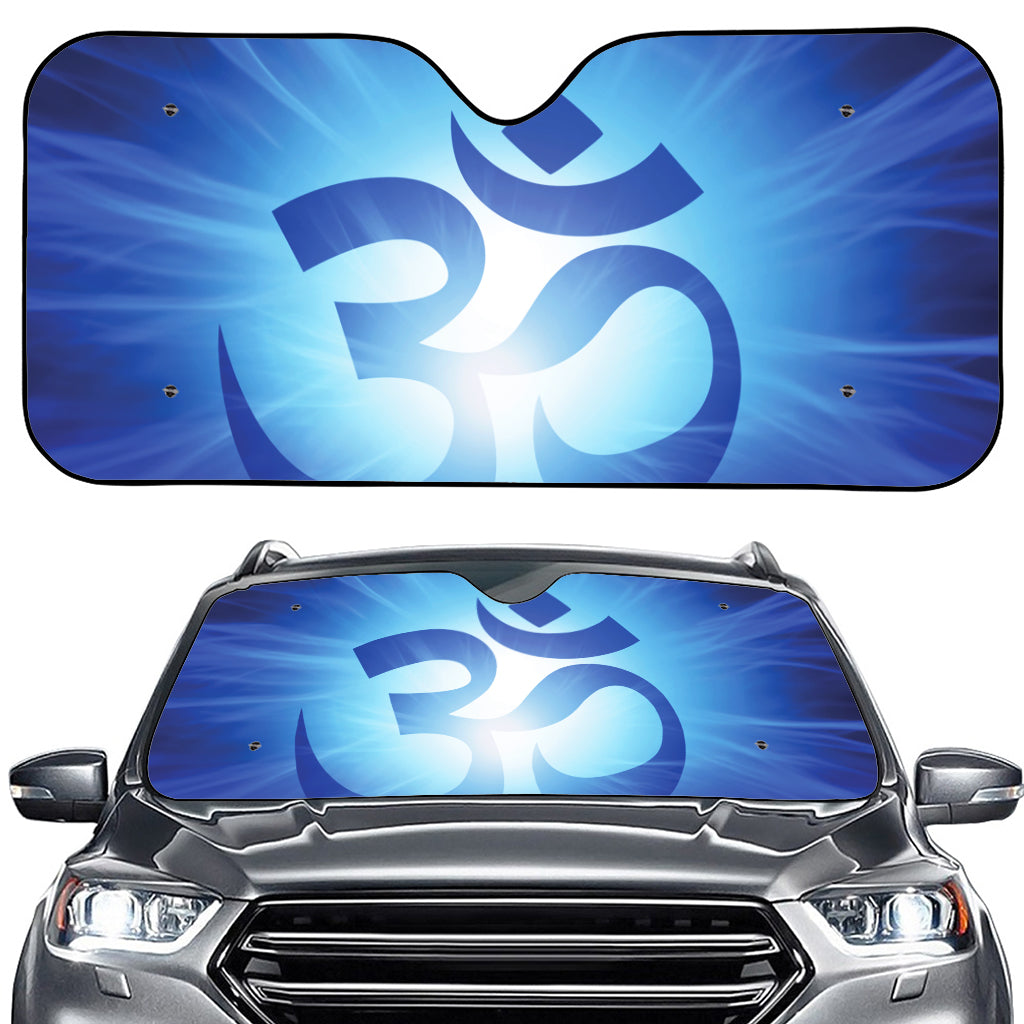 Mantra Om Print Car Windshield Sun Shade