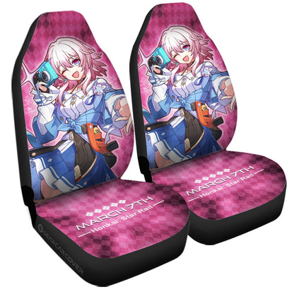 March 7th Car Seat Covers Custom Honkai Star Rail Car Accessories