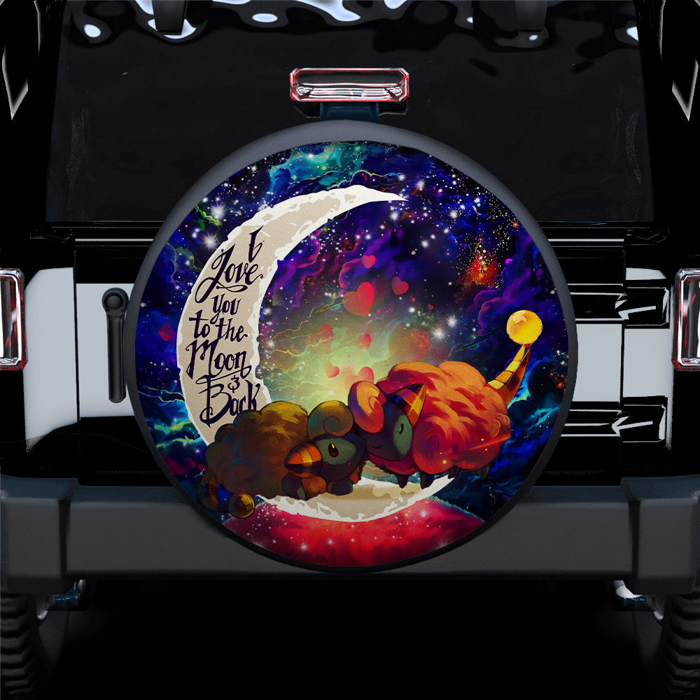 Mareep Love You To The Moon Galaxy Car Spare Tire Cover