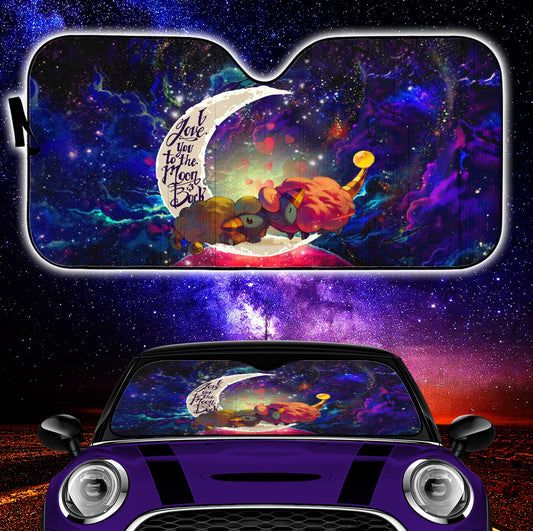 Mareep Pokemon Love You To The Moon Galaxy Car Auto Sunshades