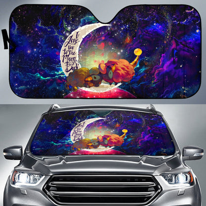 Mareep Pokemon Love You To The Moon Galaxy Car Auto Sunshades