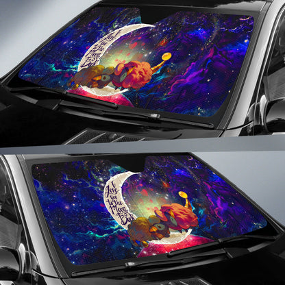 Mareep Pokemon Love You To The Moon Galaxy Car Auto Sunshades