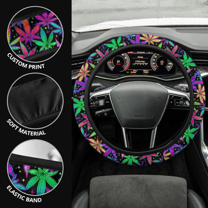 Marijuana Car Steering Wheel Cover