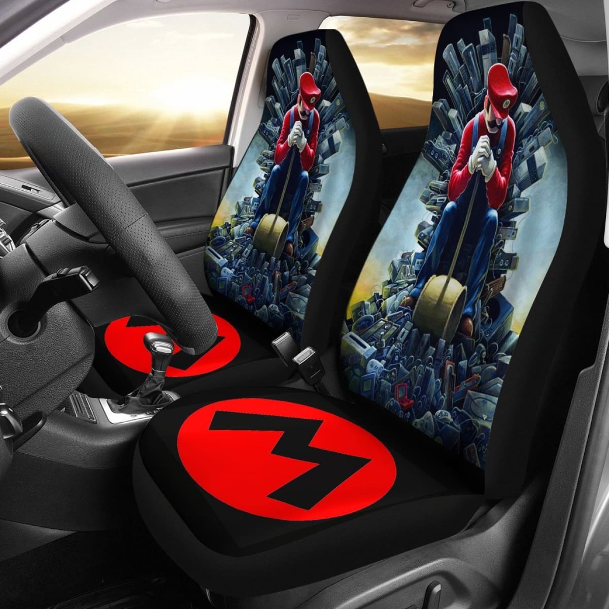 Mario Game Of Thrones Seat Covers Amazing Best Gift Ideas 2020 Universal Fit 090505