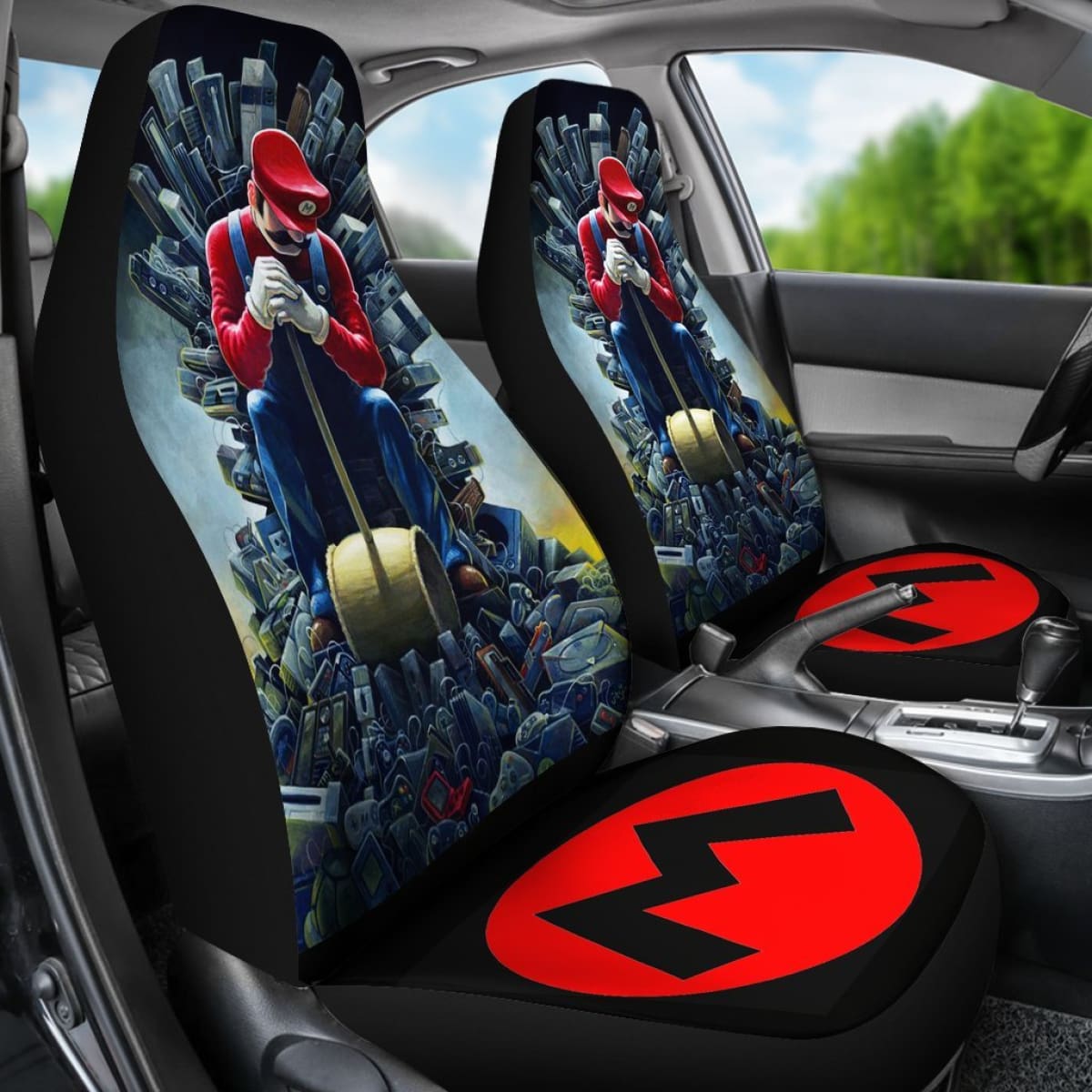 Mario Game Of Thrones Seat Covers Amazing Best Gift Ideas 2020 Universal Fit 090505