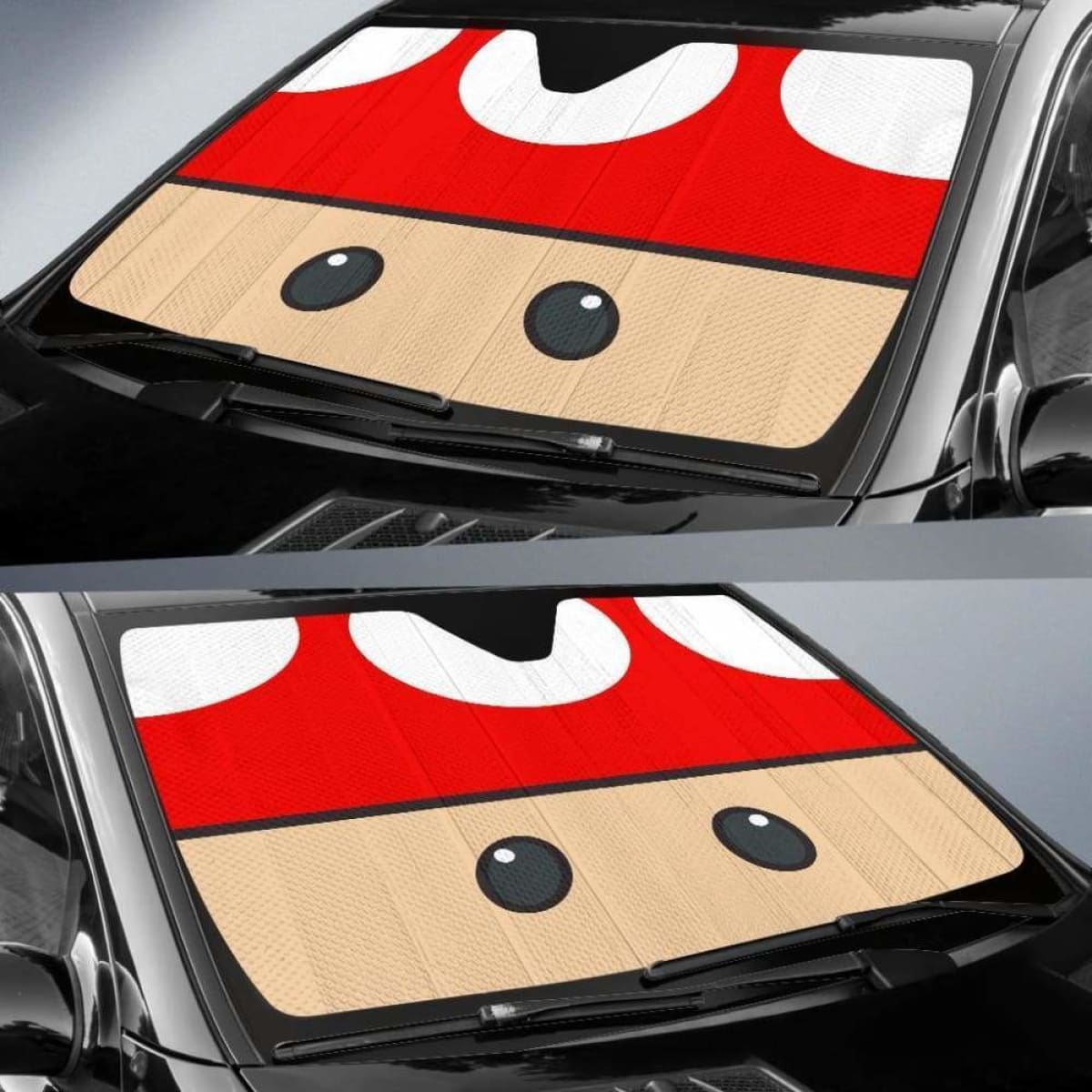 Mario Mushroom Car Auto Sun Shades Universal Fit 051312