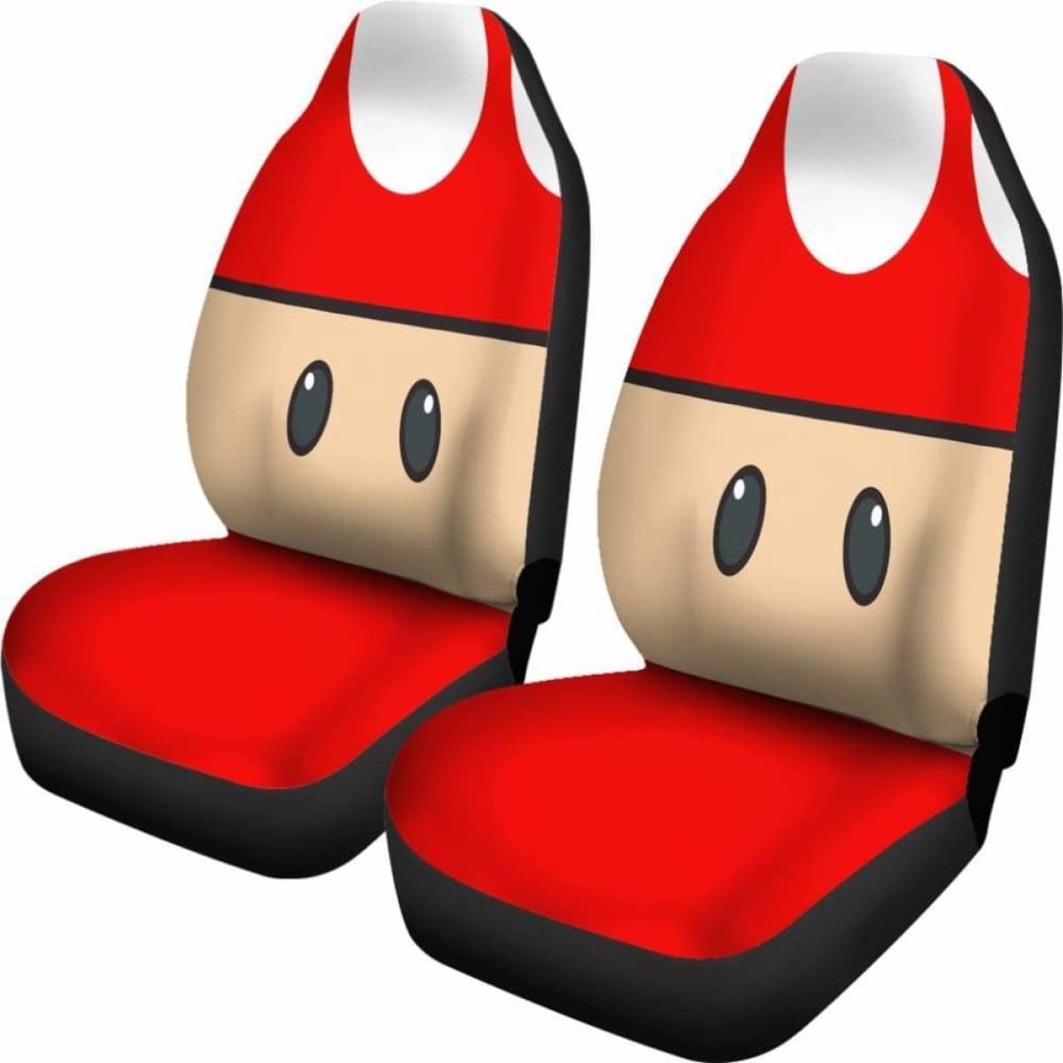 Mario Mushroom Car Seat Covers 2 Universal Fit 051012