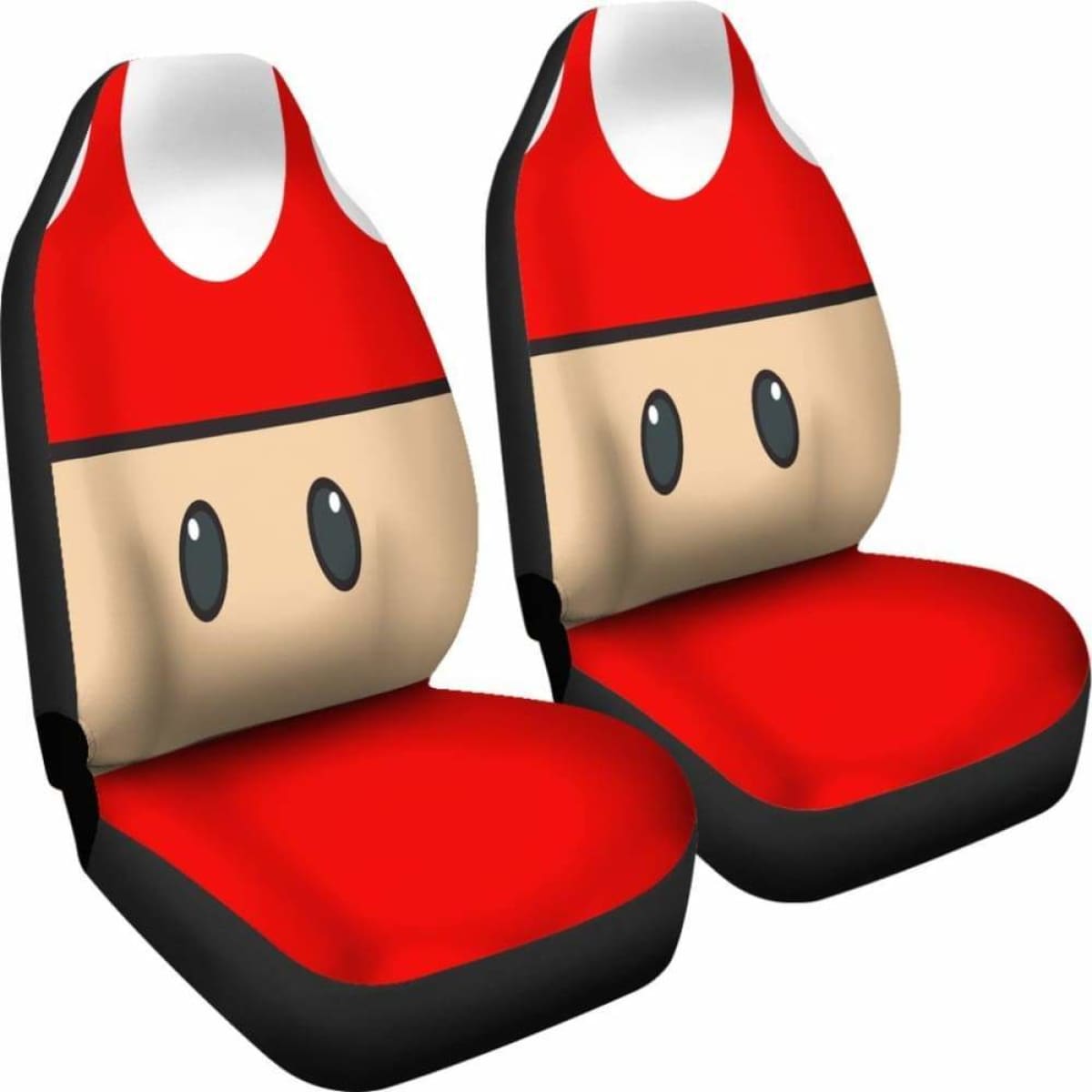 Mario Mushroom Car Seat Covers 2 Universal Fit 051012