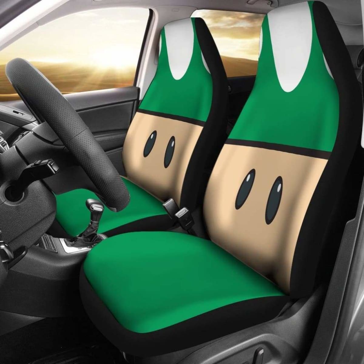 Mario Mushroom Car Seat Covers 1 Universal Fit 051012