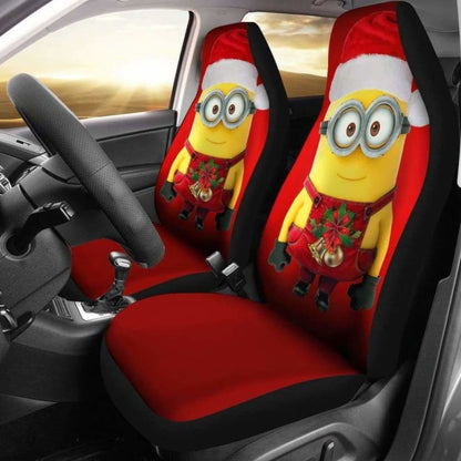 Marry Christmas Minions Car Seat Covers Universal Fit 051012