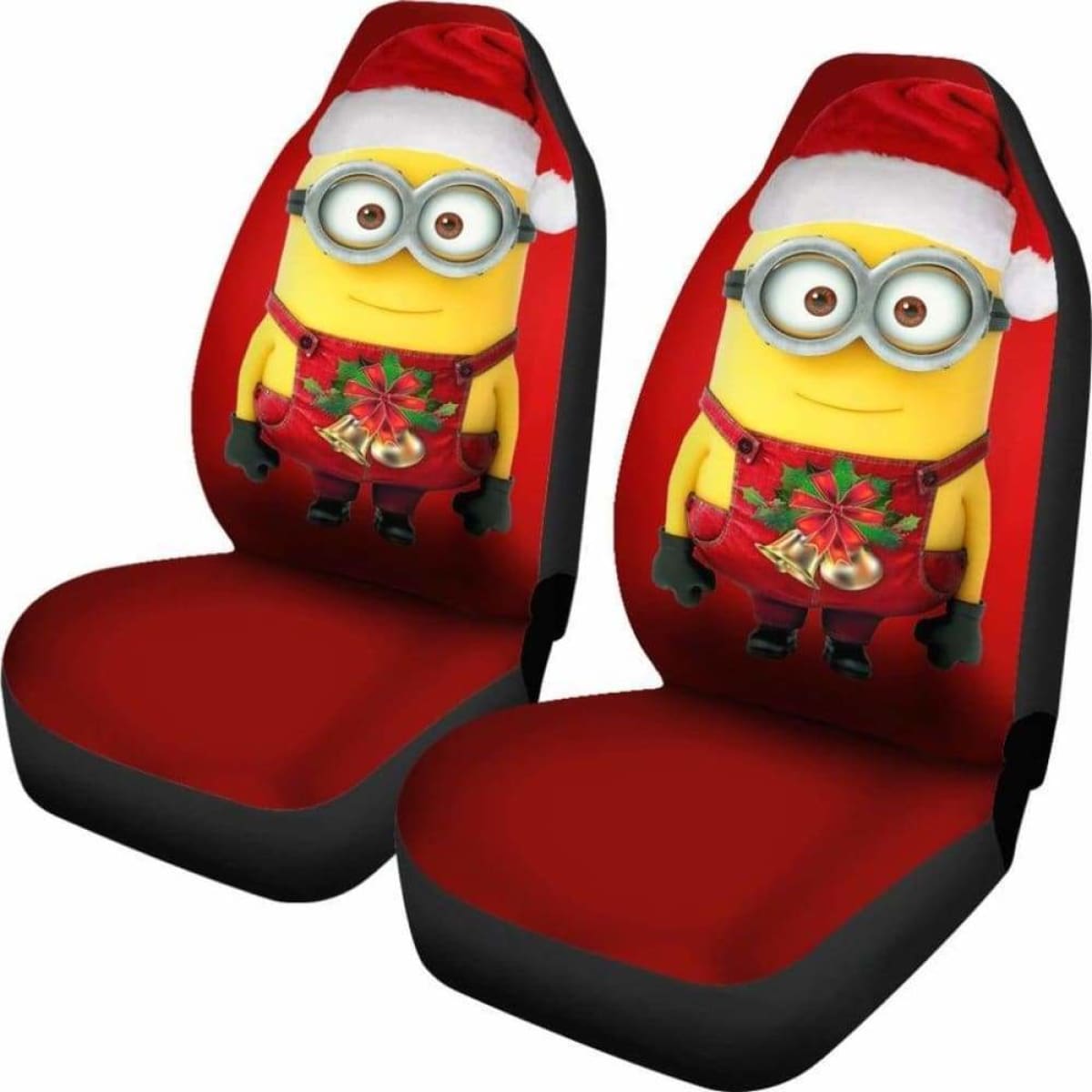 Marry Christmas Minions Car Seat Covers Universal Fit 051012