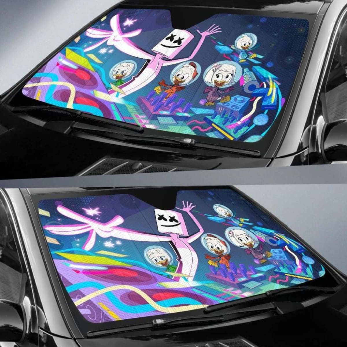 Marshmello Ducktales Car Sun Shades 918b Universal Fit