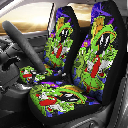 Martian Car Seat Covers Looney Tunes Cartoon Fan Gift H200212 Universal Fit 225311