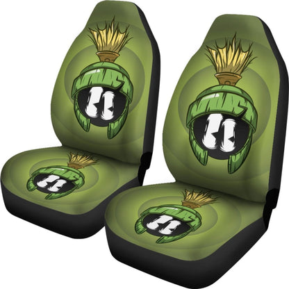 Martian Cartoon Looney Tunes Car Seat Covers H200215 Universal Fit 225311