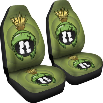 Martian Cartoon Looney Tunes Car Seat Covers H200215 Universal Fit 225311