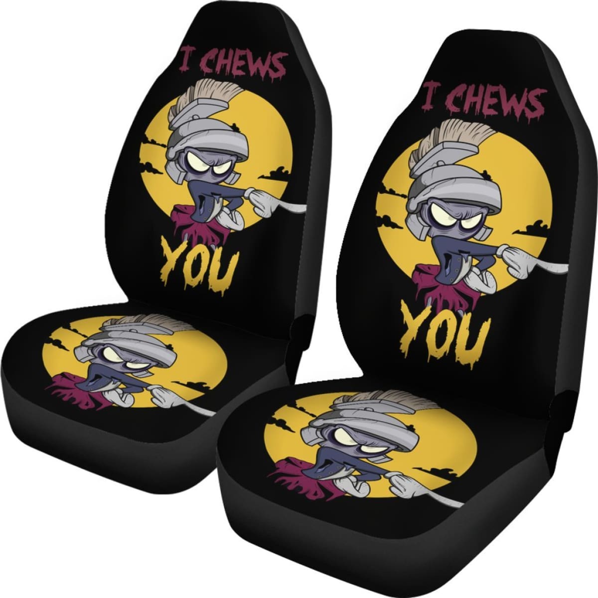 Martian Looney Tunes Cartoon Car Seat Covers H200215 Universal Fit 225311