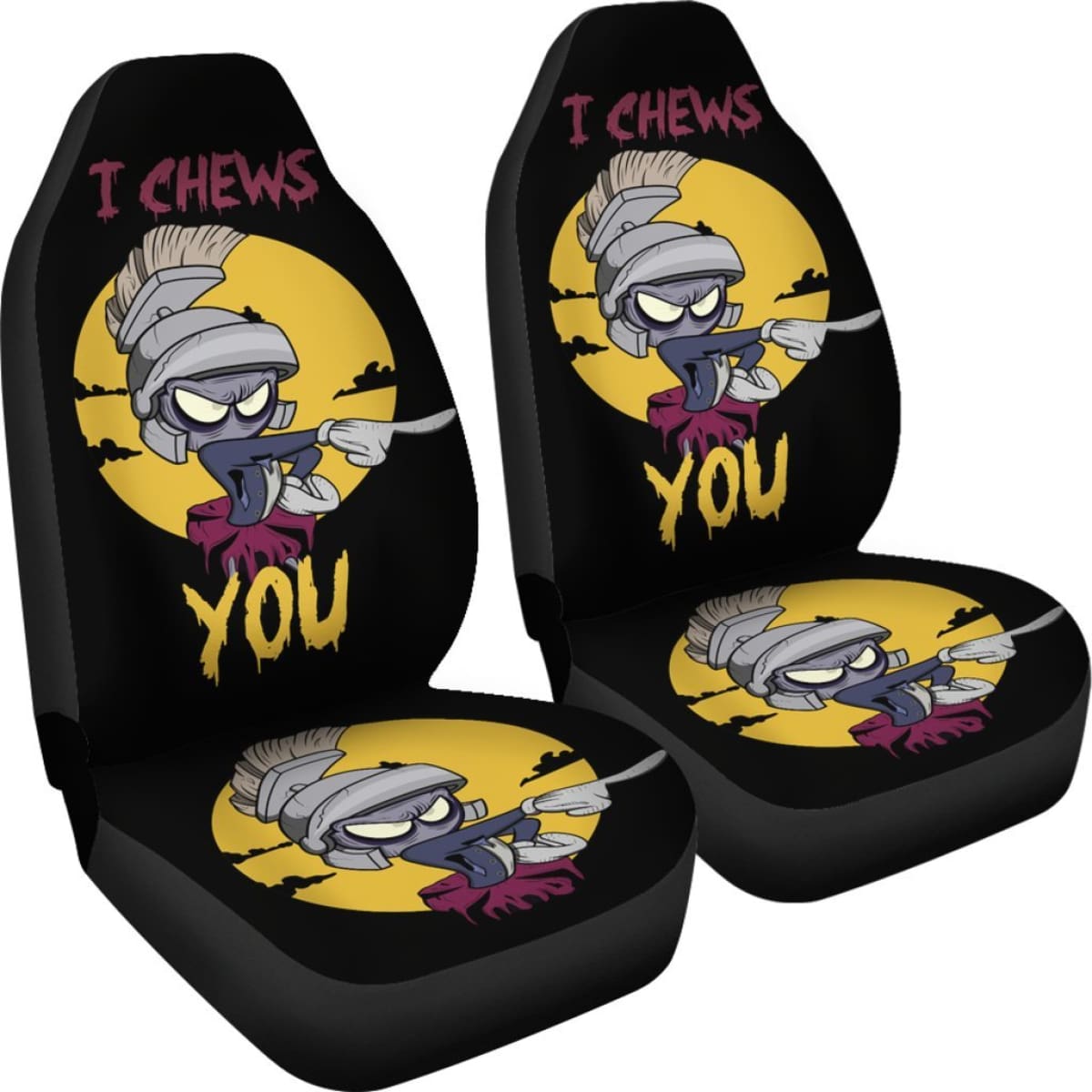 Martian Looney Tunes Cartoon Car Seat Covers H200215 Universal Fit 225311