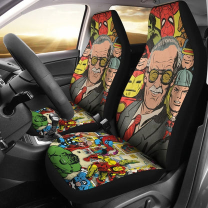 Marvel Comics Stan Lee & All Characters Car Seat Covers Lt02 Universal Fit 225721