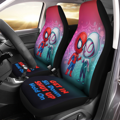 Spiderman Couple Car Seat Covers – Vehicle Front Seat Covers