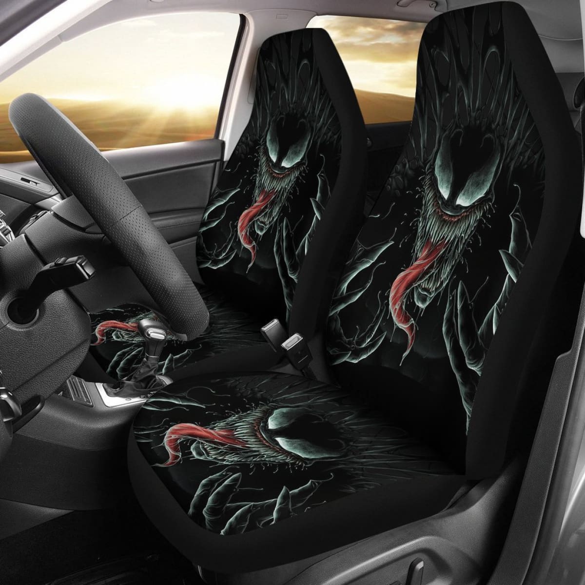 Marvel Venom Car Seat Covers For Fan Gift Lt03 Universal Fit 225721