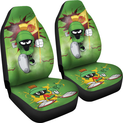 Marvin The Martian Car Seat Covers Custom For Fan Ci221118-04
