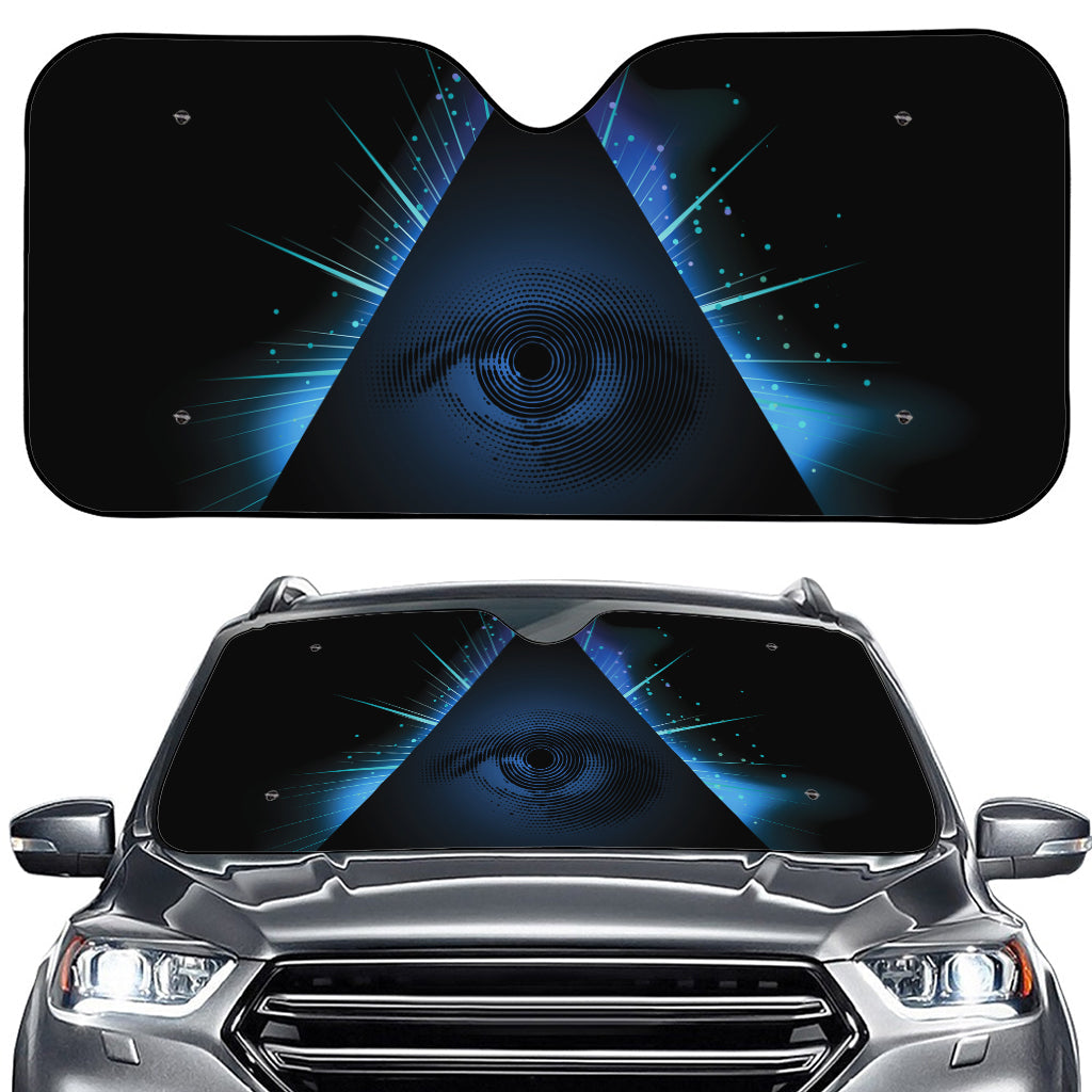 Masonic Eye All Seeing Print Car Windshield Sun Shade