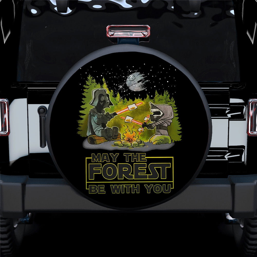 May The Forest Be With You Jeep Car Spare Tire Cover