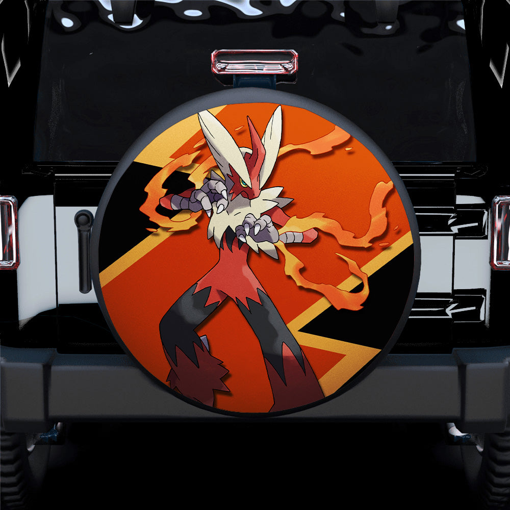 Mega Blaziken Car Spare Tire Cover