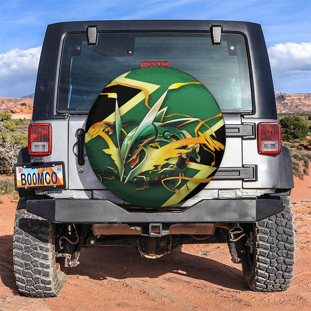 Mega Rayquaza x Car Spare Tire Cover