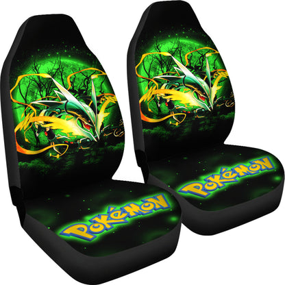 Mega X Rayquaza Legendary Pokemon Moonlight Car Seat Covers