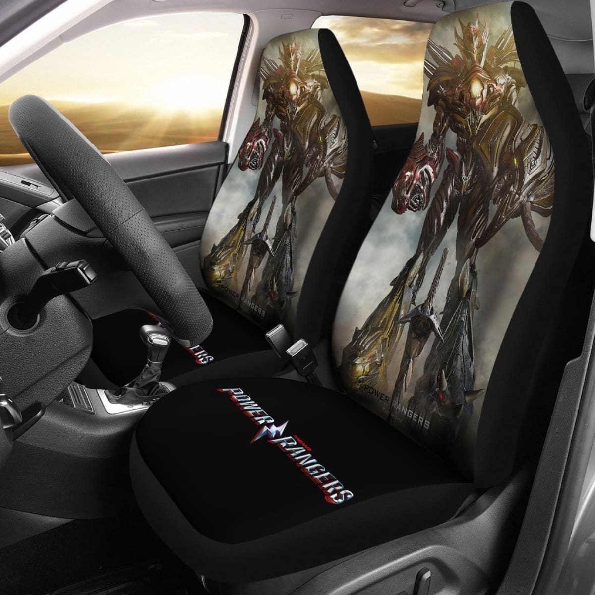 Megazord The Movie Saban'S Power Rangers Car Seat Covers Mn04 Universal Fit 225721