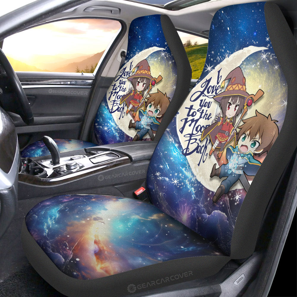 Megumin And Kazuma Car Seat Covers Custom Car Accessories