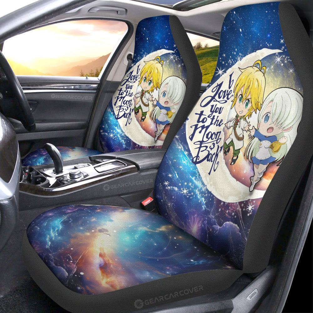 Meliodas And Elizabeth Car Seat Covers Custom Car Accessories