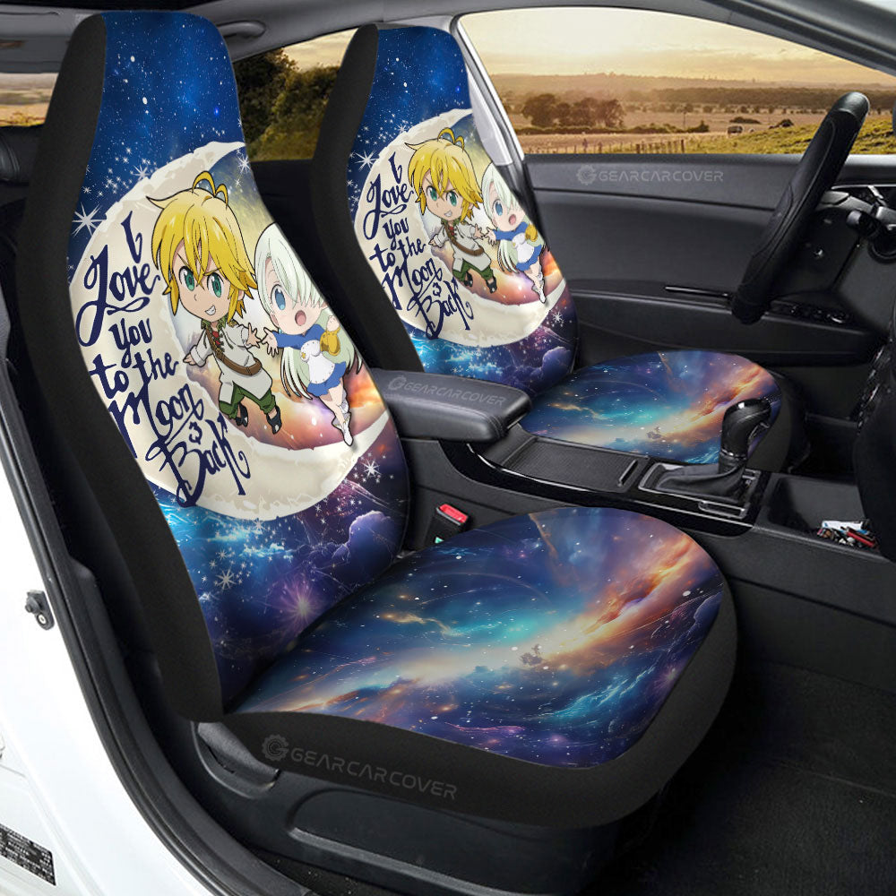 Meliodas And Elizabeth Car Seat Covers Custom Car Accessories
