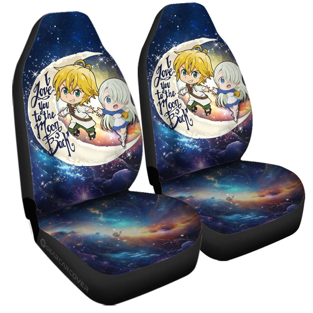 Meliodas And Elizabeth Car Seat Covers Custom Car Accessories