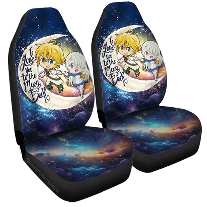 Meliodas And Elizabeth Car Seat Covers Custom Car Accessories