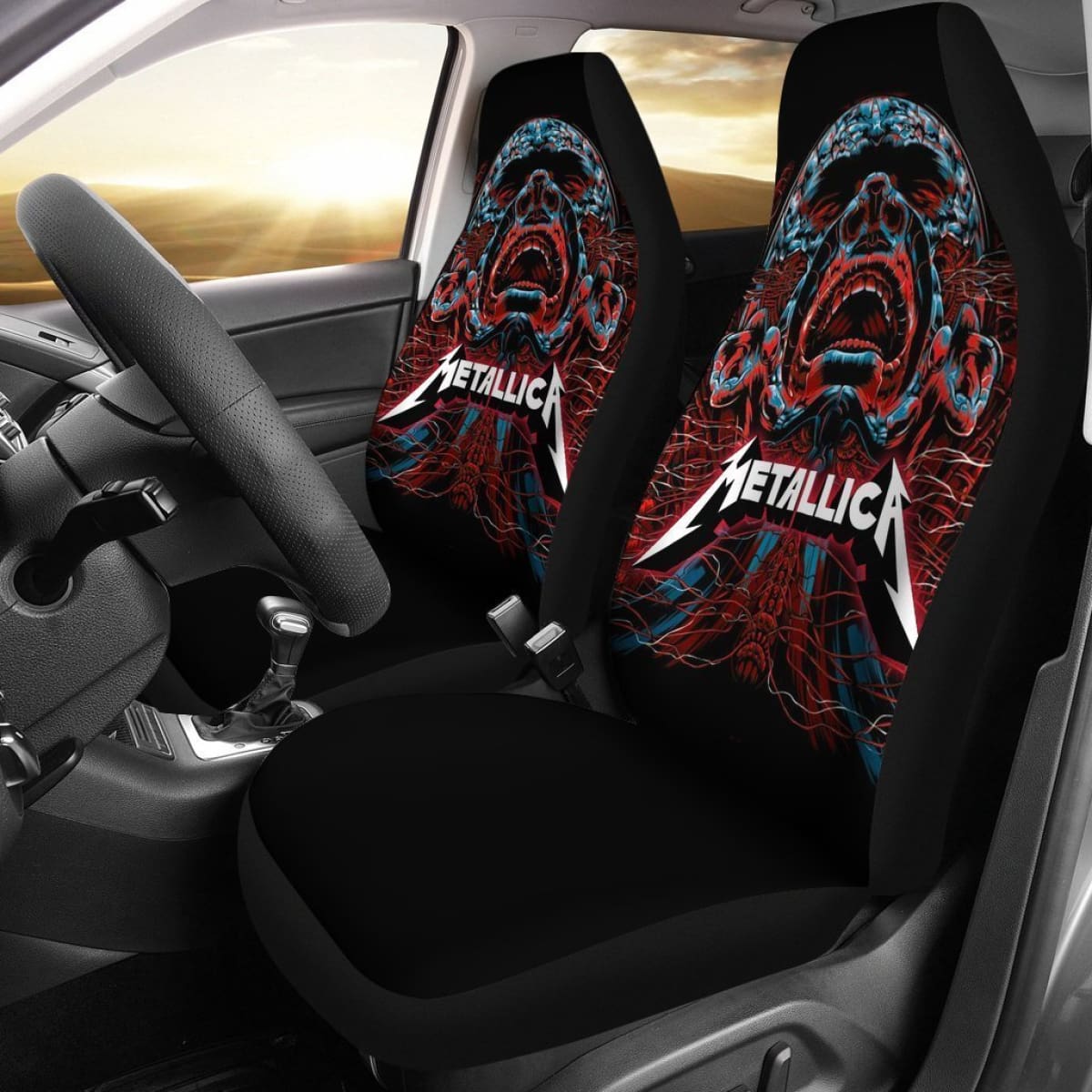 Metallica Rock Band Car Seat Covers Lt04 Universal Fit 225721