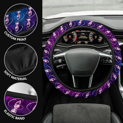 Mew Anime Custom Car Steering Wheel Cover