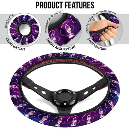 Mew Anime Custom Car Steering Wheel Cover