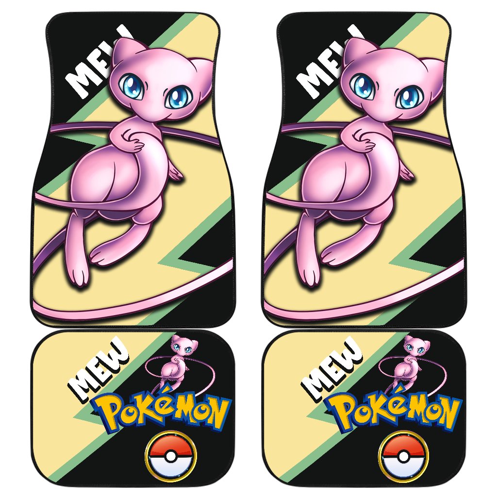 Mew Car Floor Mats Custom Anime Car Interior Accessories