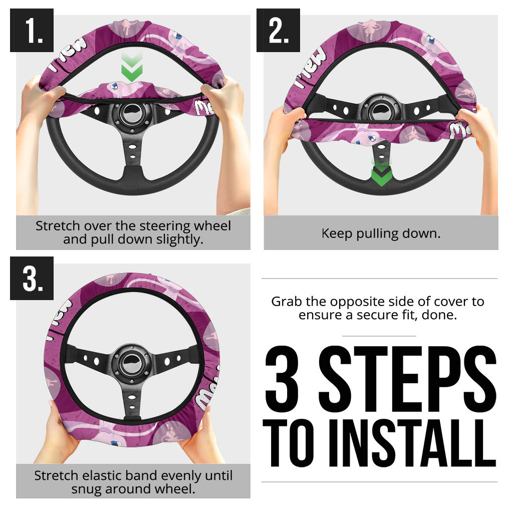 Mew Steering Wheel Cover