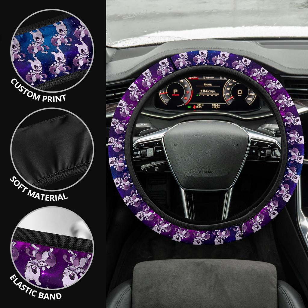 Mewtwo Anime Custom Car Steering Wheel Cover
