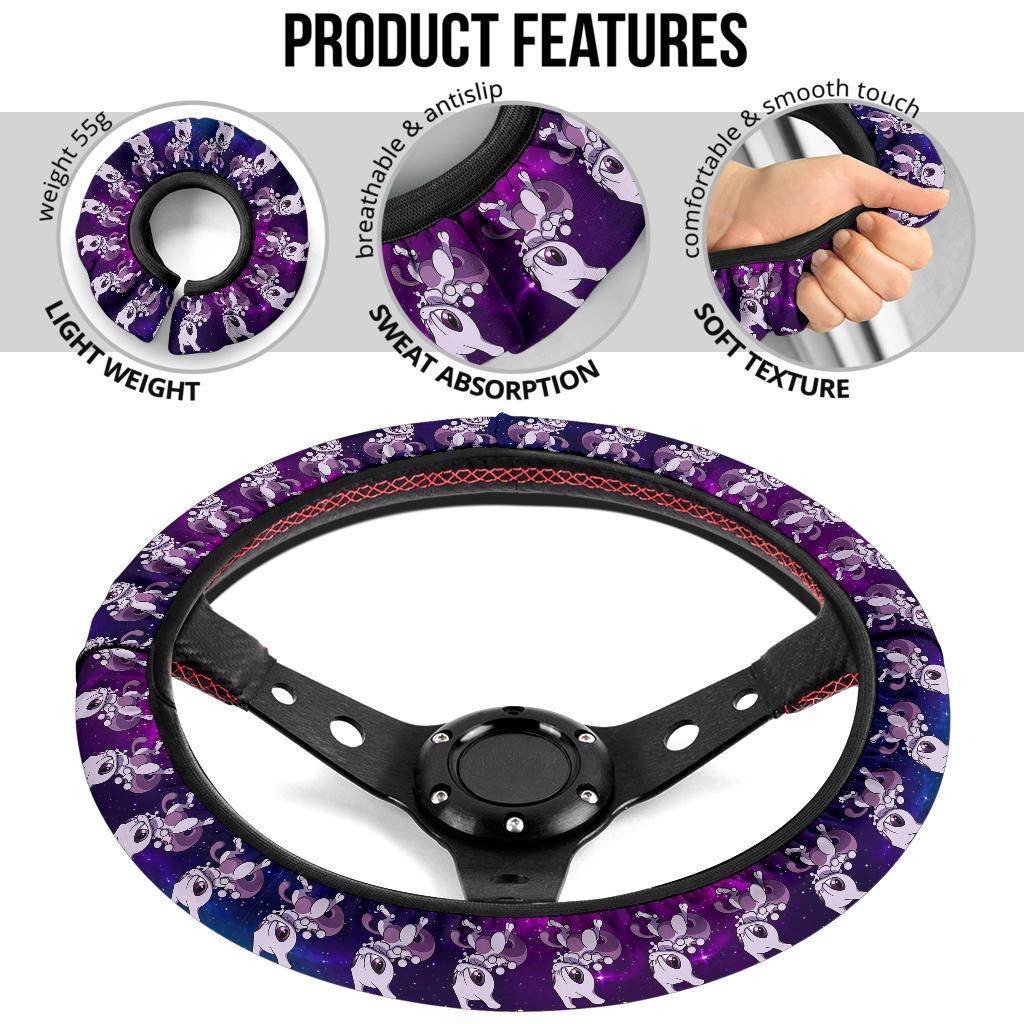 Mewtwo Anime Custom Car Steering Wheel Cover