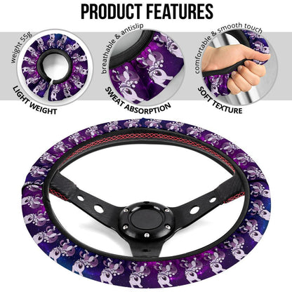 Mewtwo Anime Custom Car Steering Wheel Cover