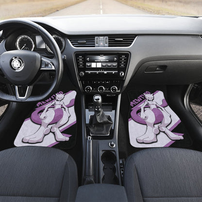 Mewtwo Car Floor Mats Custom Anime Car Interior Accessories