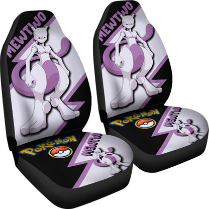 Mewtwo Car Seat Covers Custom Anime Pokemon Car Accessories