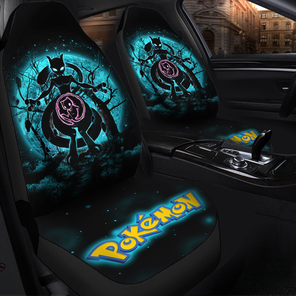 Mewtwo Moonlight Legendary Pokemon Car Seat Covers