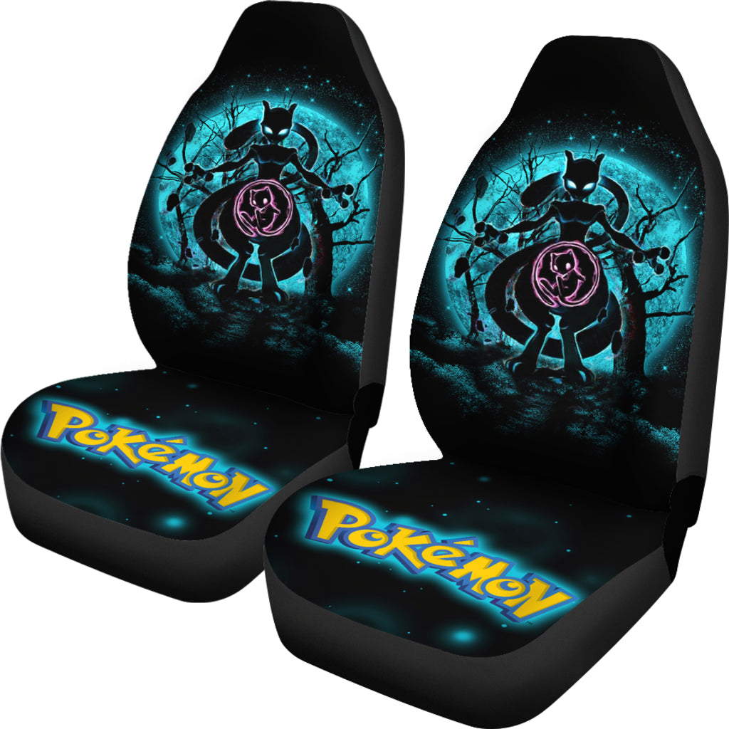 Mewtwo Moonlight Legendary Pokemon Car Seat Covers