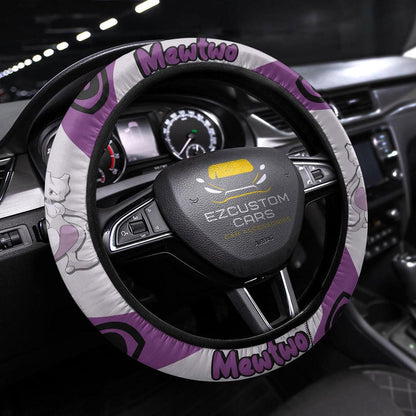 Mewtwo Pokemon Anime Steering Wheel Cover
