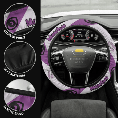 Mewtwo Pokemon Anime Steering Wheel Cover